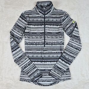 Nike Pro Dri-FIT Pullover Womens XS Half Zip Long Sleeve Aztec Tribal Activewear